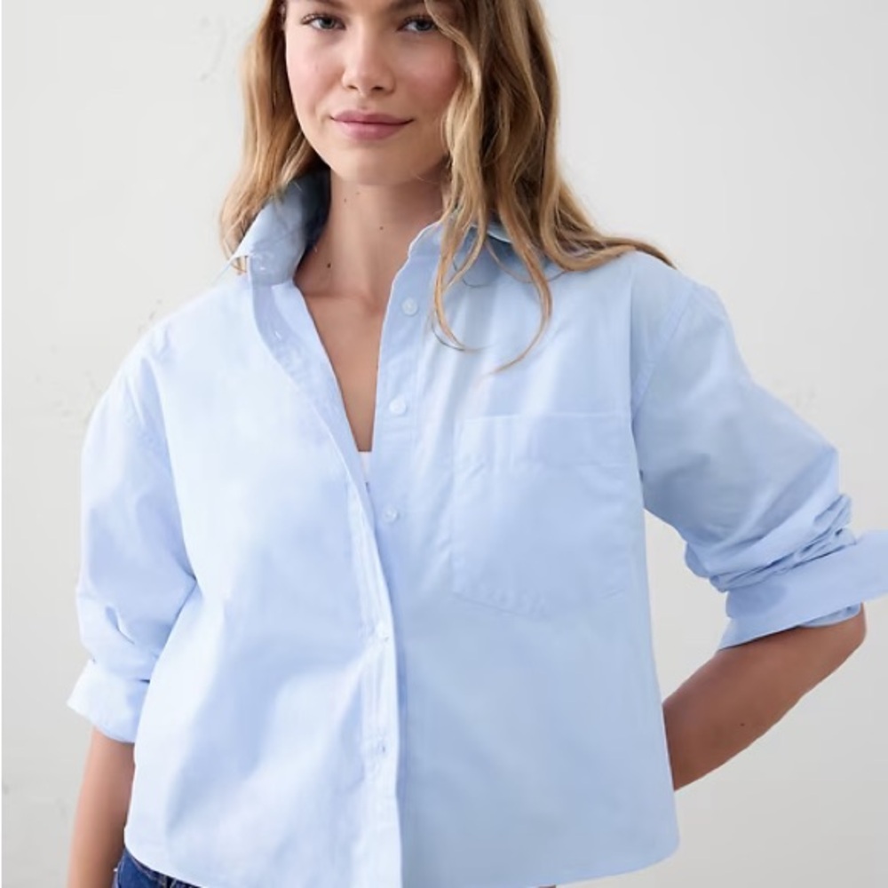 Banana Republic Boxy Button Down Shirt